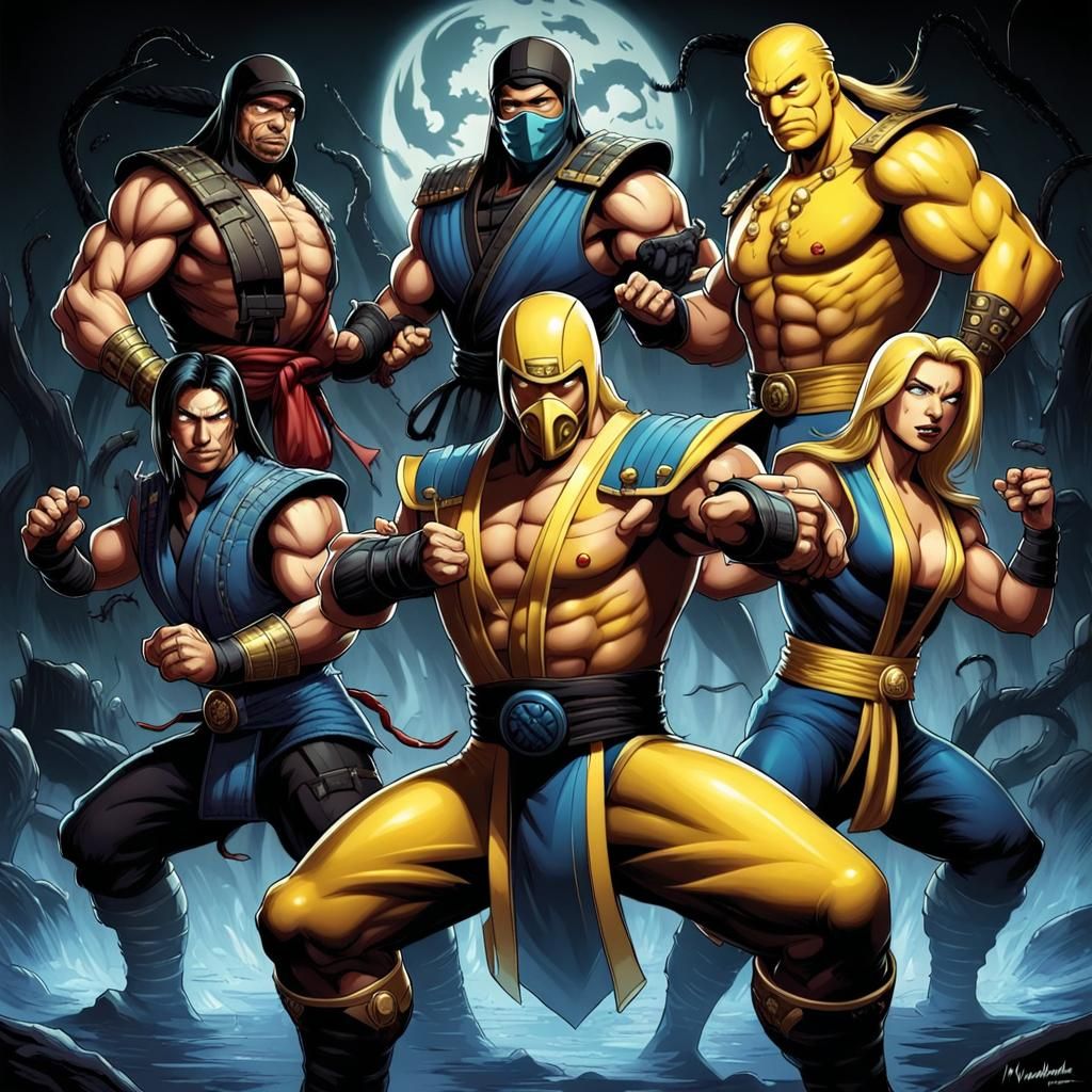 The Simpsons in Mortal Kombat, Comic Book Art