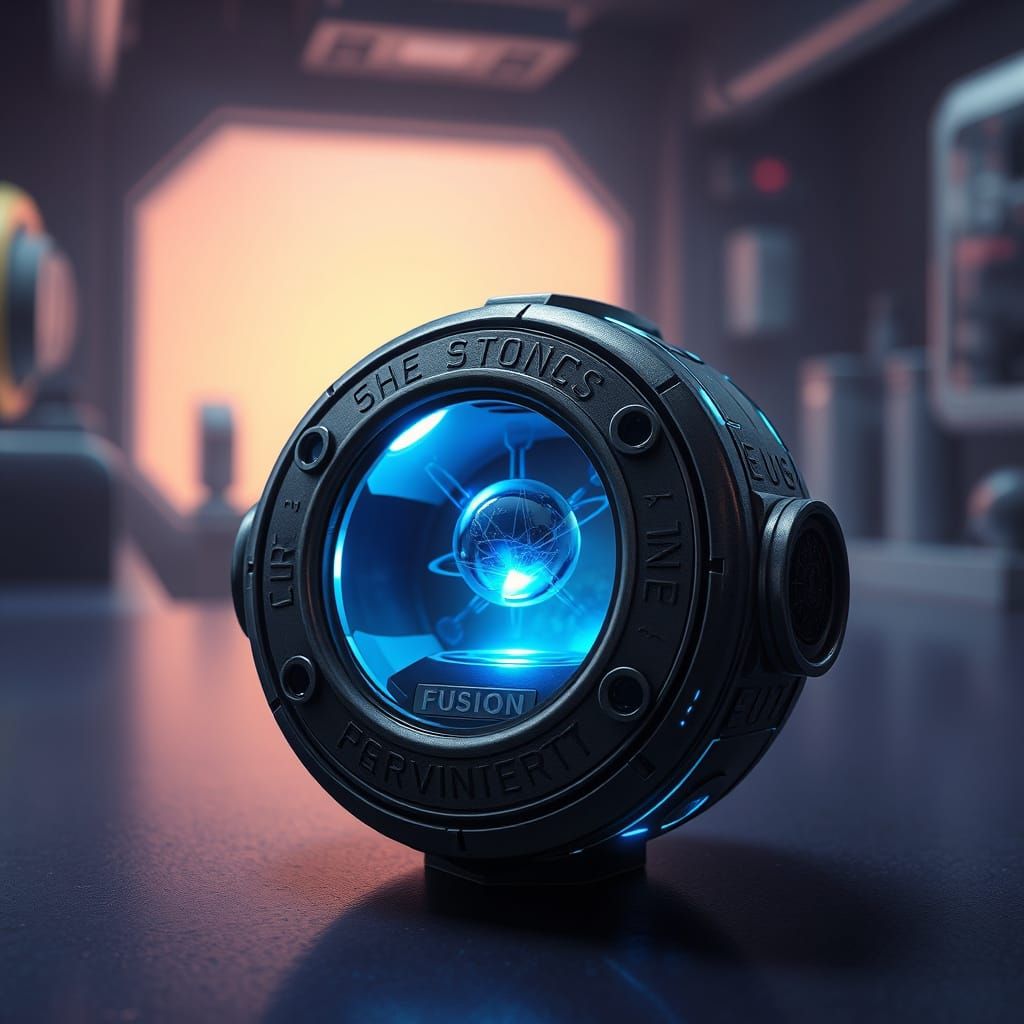 Glowing Plasma Conductor in Retro-Futuristic Laboratory