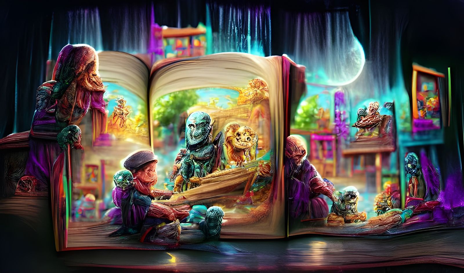 Tales from the Cryptkeeper Storybook Illustration
