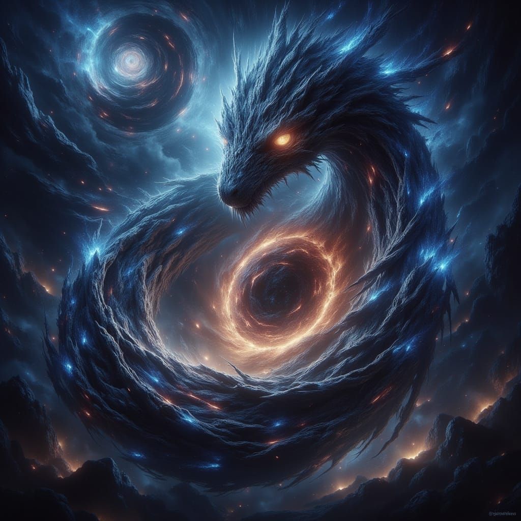 Cosmic Serpent Around Dying Star