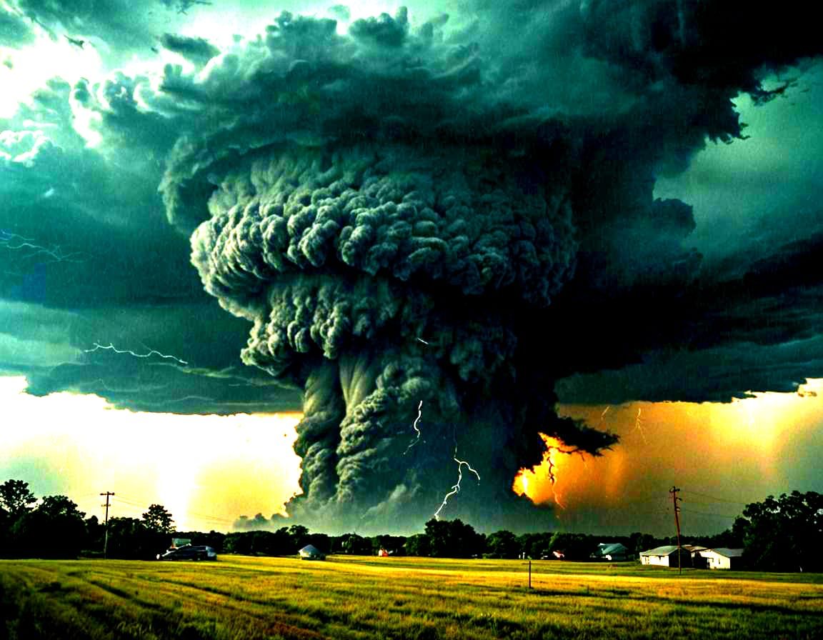 Cosmic Tornado: A Dramatic Cinematic Still