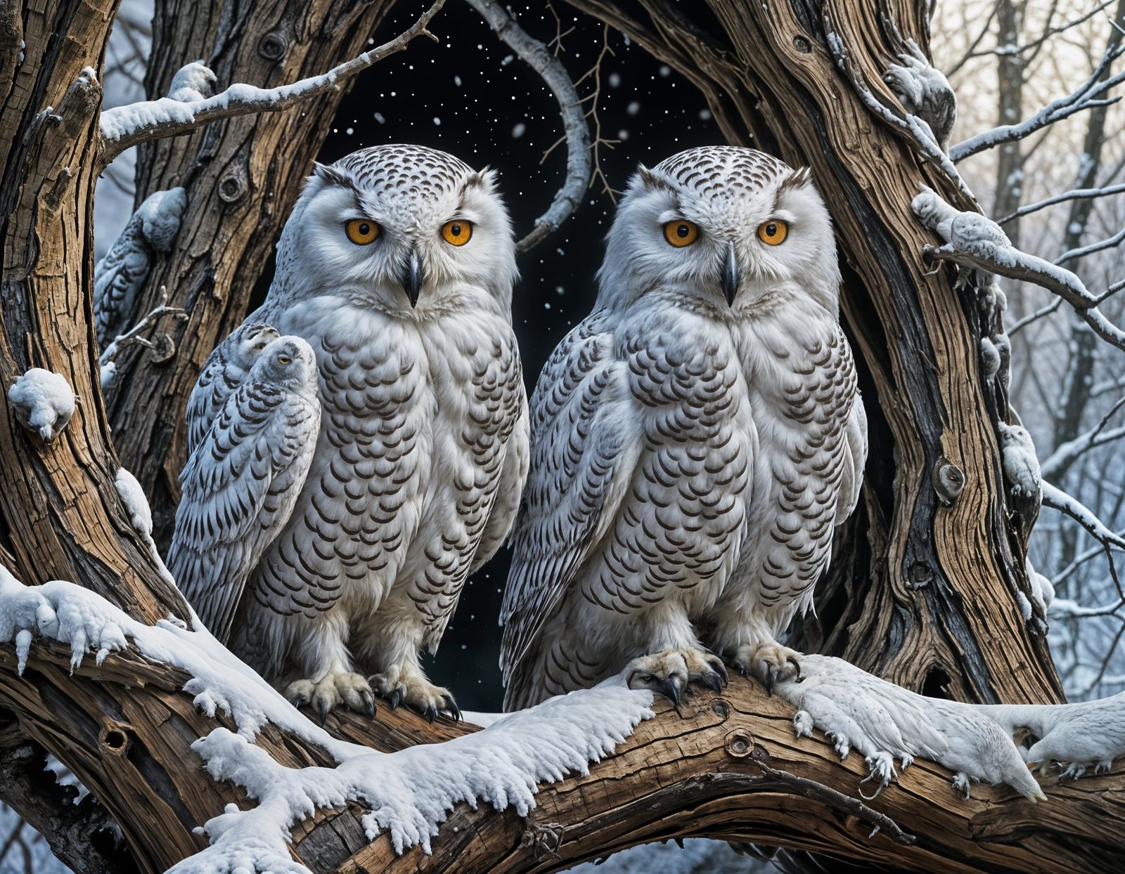 Winter Wildlife Portraits of Snowy Owls