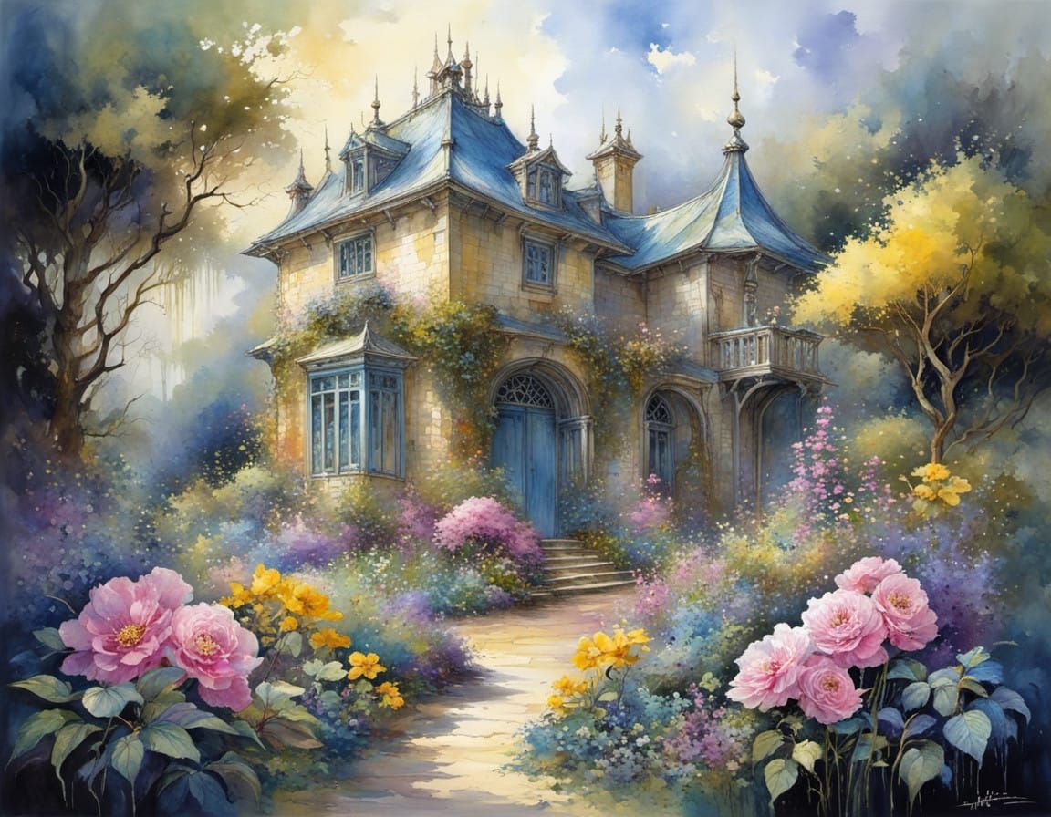 Magnificent Victorian English garden