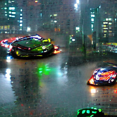 Rainy Tokyo Night with Underglow Cars