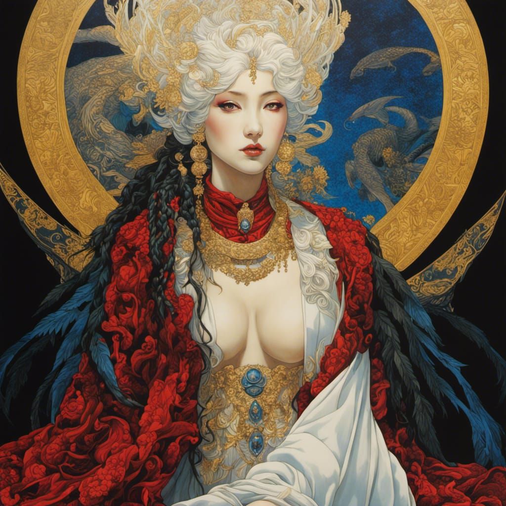 Neo-Gothic Portrait in Rich Deep Colors