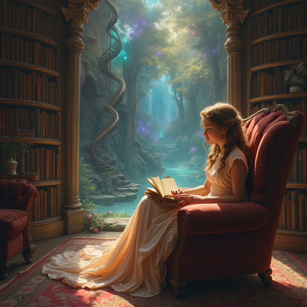 Ethereal Library Portal: Fantasy Realm Revealed