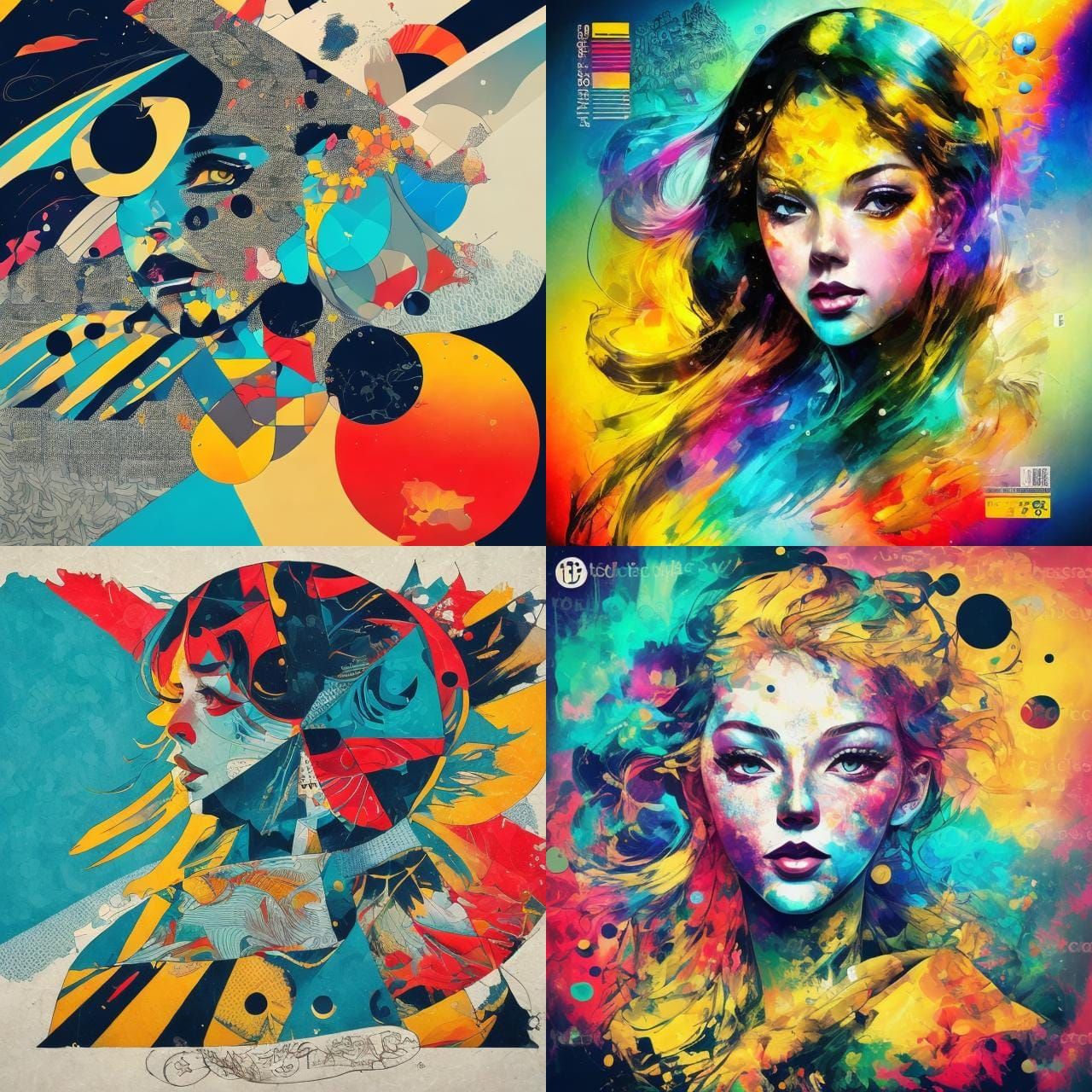 Taylor Swift Album Cover in Pop Art Style