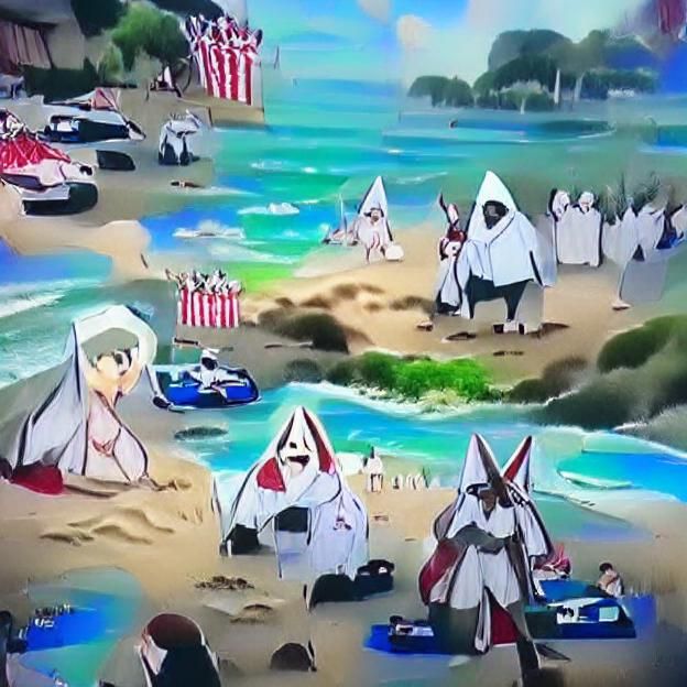 Inappropriate Beach Scene: AI Misinterpretation