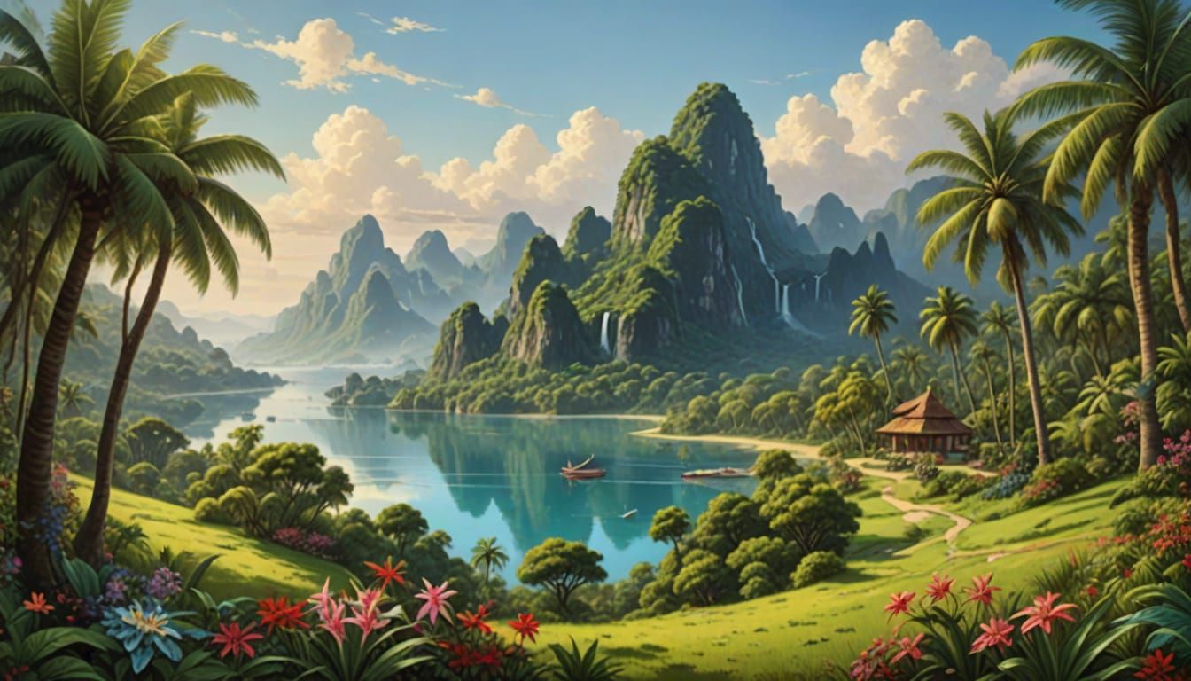 Ethereal Paradise Unfolds