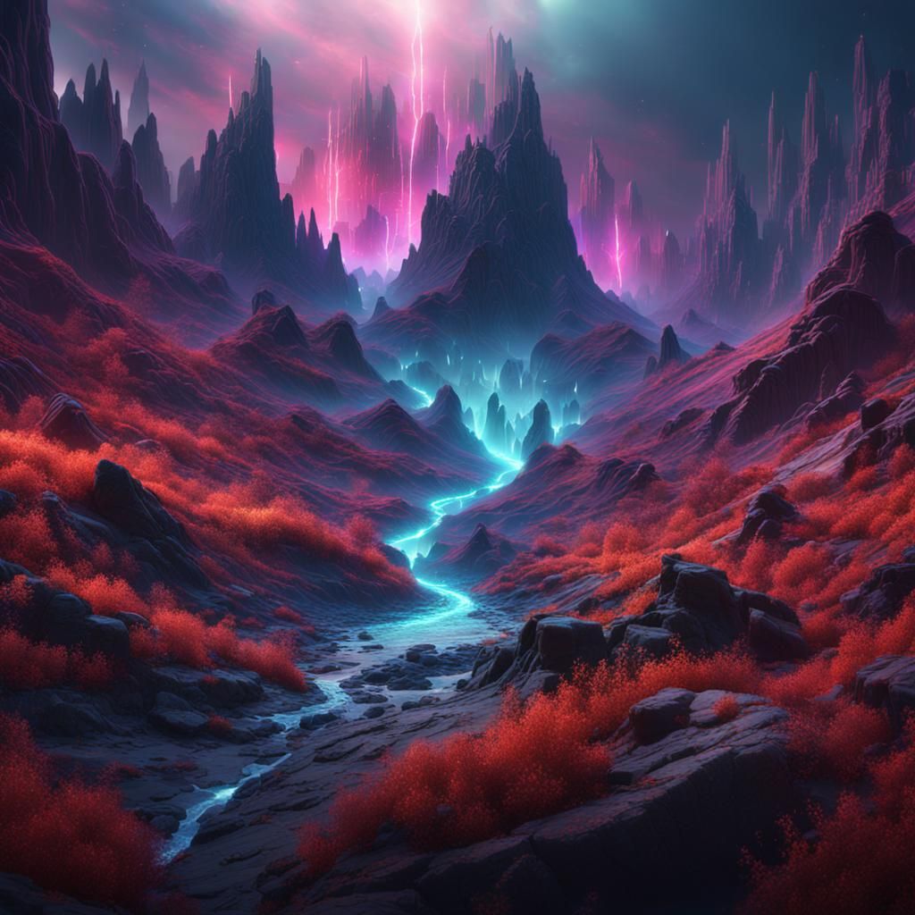 Sound Wave Valley: Fantasy Concept Art