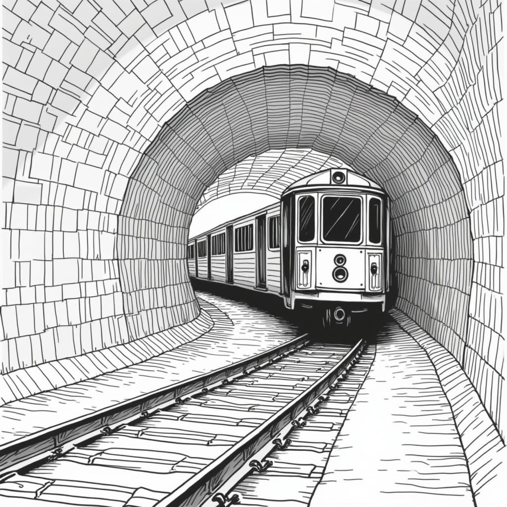 Train in Tunnel: A Perplexing Spot the Difference in Precisi...