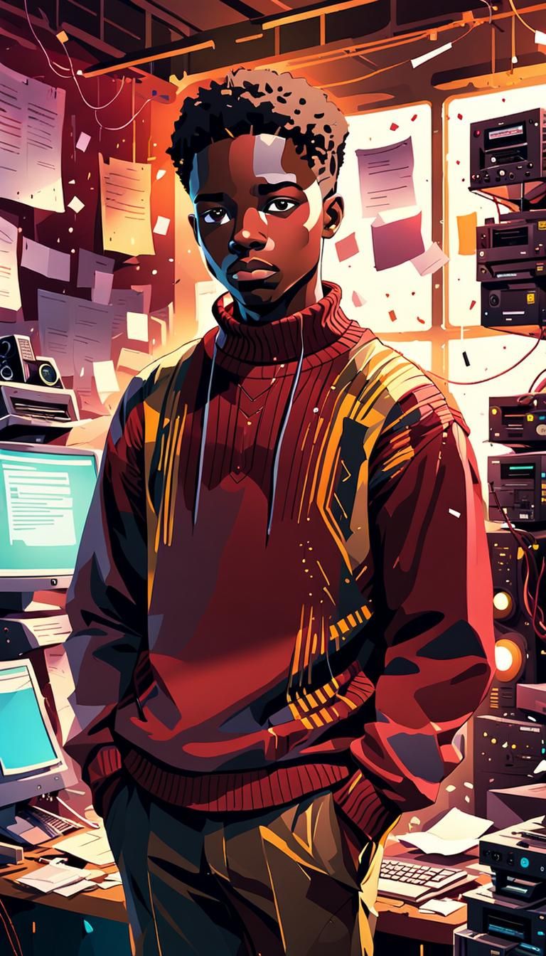 Abstract Expressionism: IT Support Station in Color