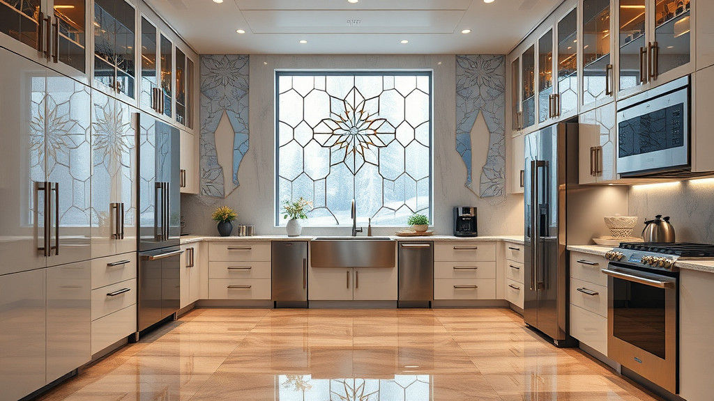 Futuristic Winter Kitchen in American Style