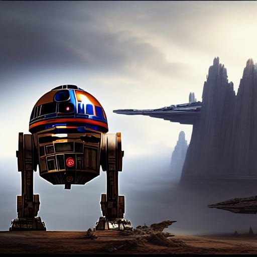 Epic Star Wars Droid Digital Matte Painting