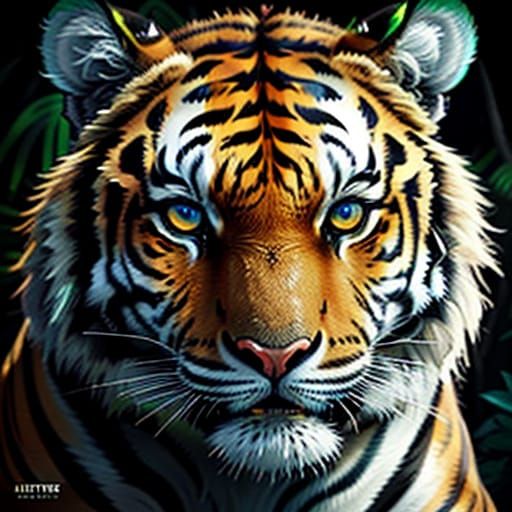 Tiger in Resin Cast Concept Art