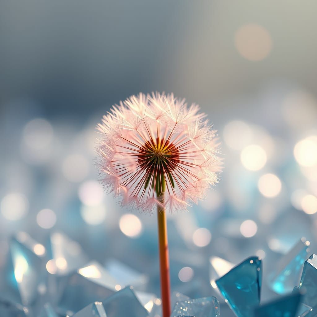 The head of a dandelion