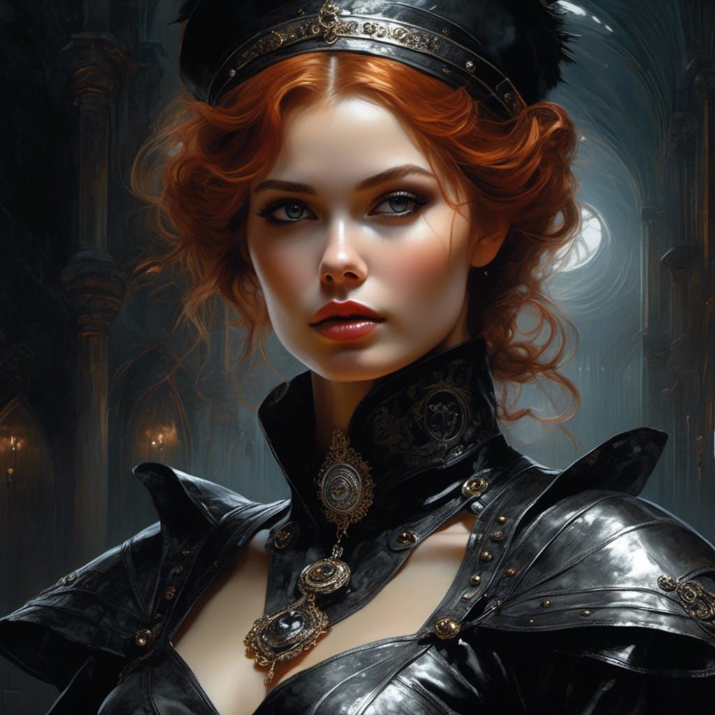 Gothic Nurse in Dark Mirror Universe, Hyperreal Art