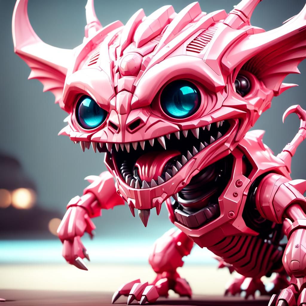 Scary Intricate Mech Ground-Level Sci-Fi Render