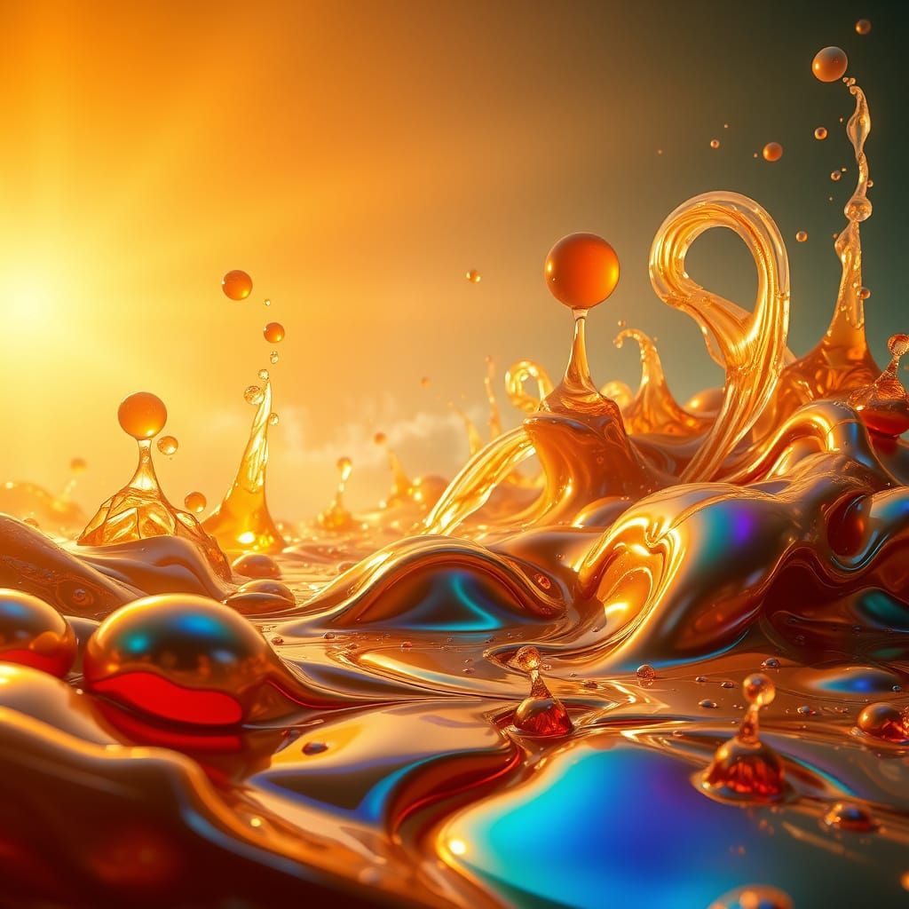 Dreamlike Surrealism in Liquid Fire