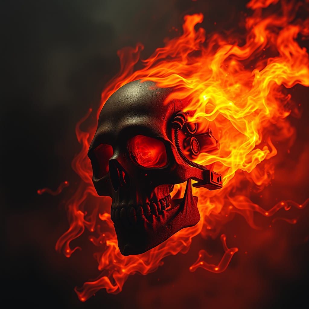 Biomechanical Inferno Engulfs Ancient Skull