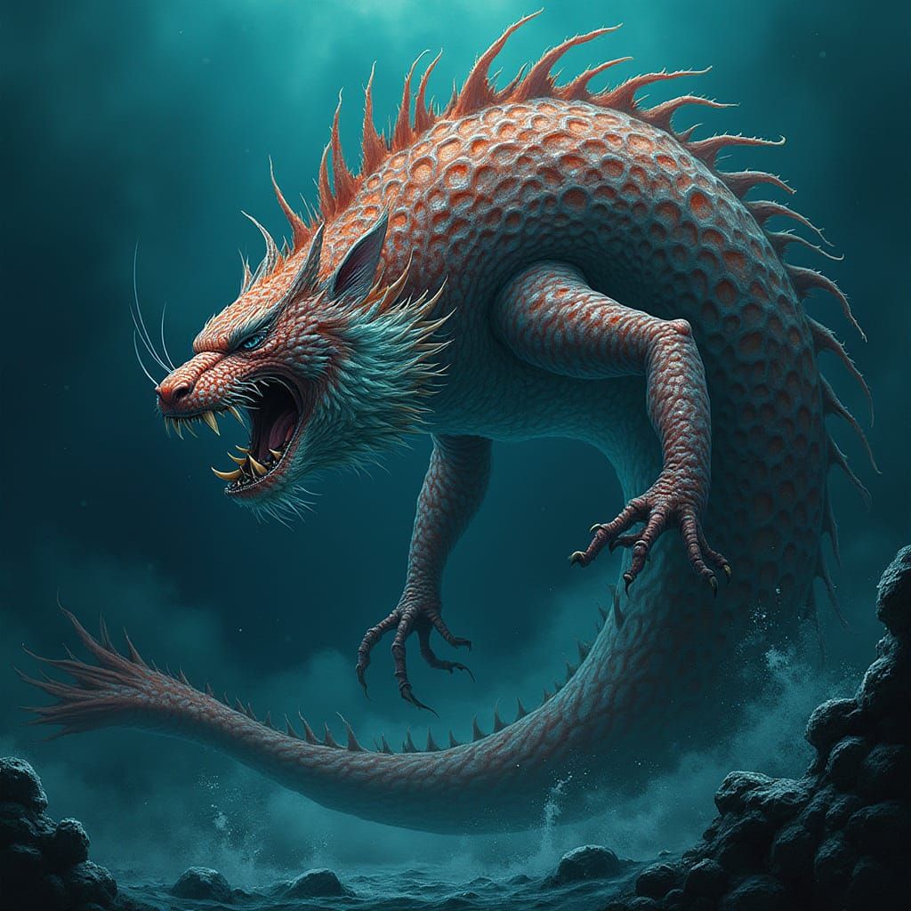 In Japanese Mythology there is a Sea Monster called the SHAC...