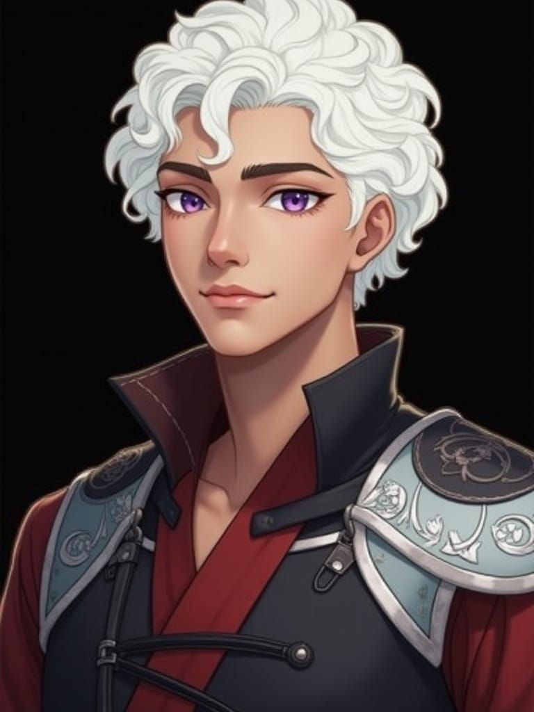 Young Prince in Vibrant Historical-Fantasy Attire