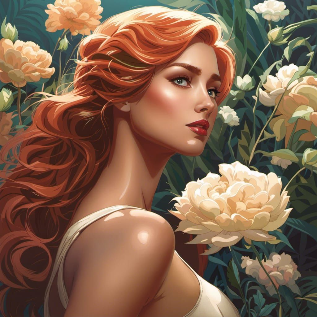 Heartbroken Woman: Hyperdetailed Digital Art Portrait