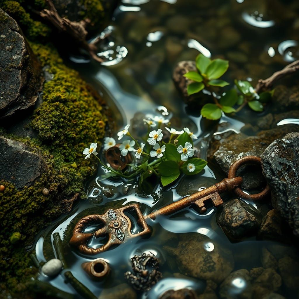 Moss-Covered Secret Revealed in Ancient River