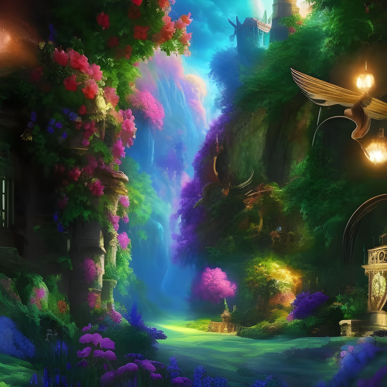 Stained glass, Epic cinematic brilliant stunning intricate m...