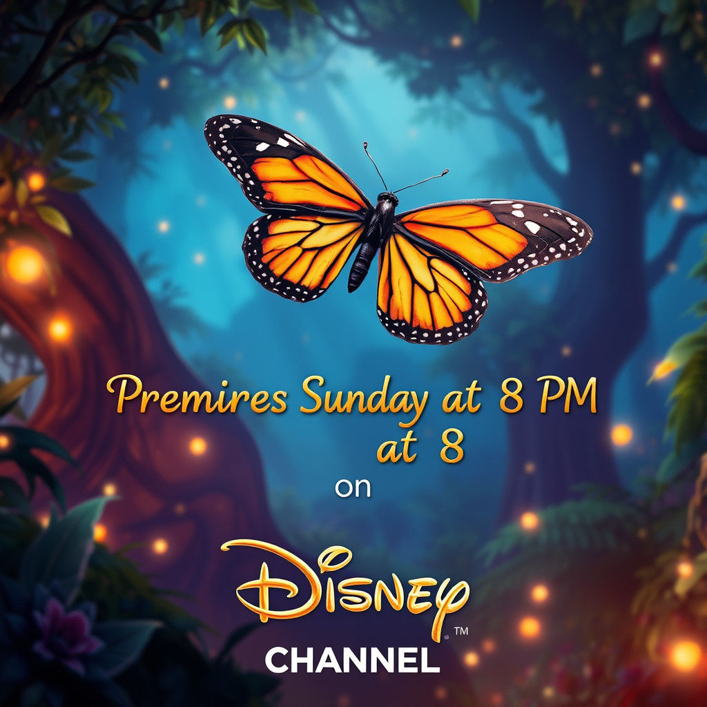 Re-Animated Monarch Butterfly Fantasy Art Poster