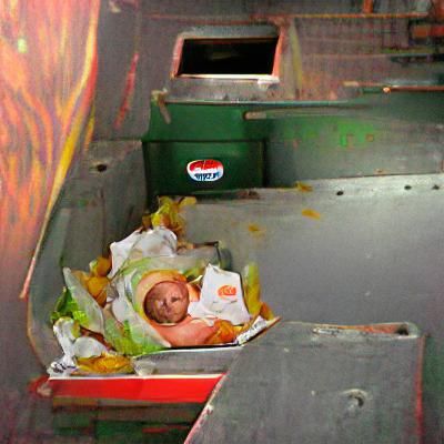 Burger King Dumpster Baby