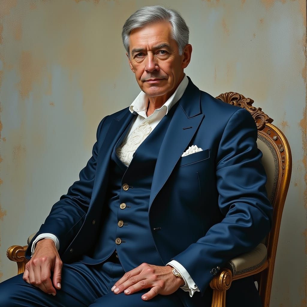 Elegant Portrait in Classical Style