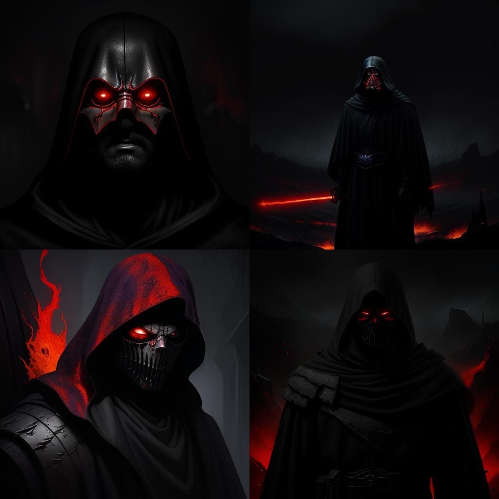 Ghostface as Sith Lord: Digital Matte Painting