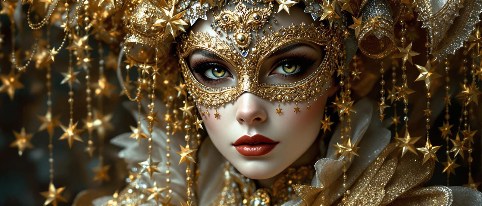 Elegant Victorian Lady in Opulent Gown with Intricate Detail...