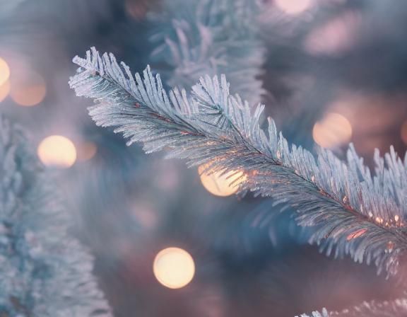 Sparkling Frosty Forest in Pastel Candy Colors