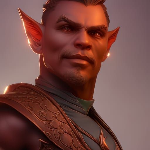 Detailed Goblin Portrait with Morningstar in Unreal Engine 5
