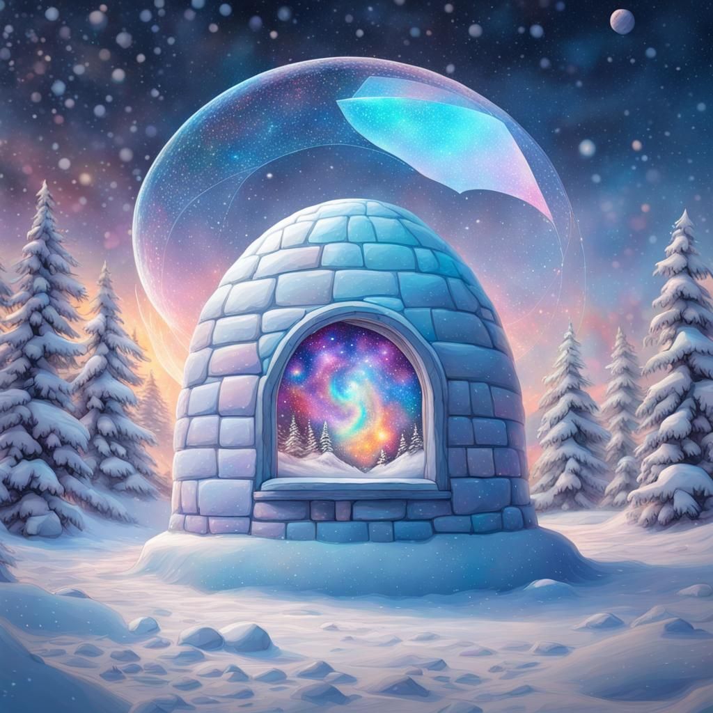 Holographic Igloo in Cosmic Astral Style