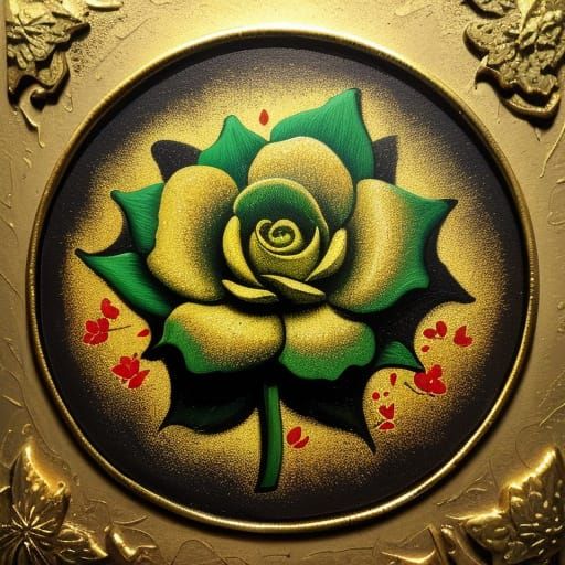 Surreal Cannabis Flower Logo in Salvador Dali Style