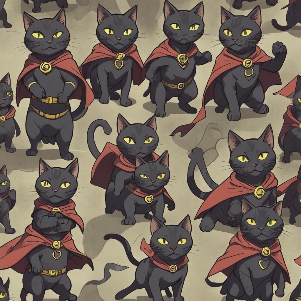 The Shadow Whiskers: Feline Superhero Team