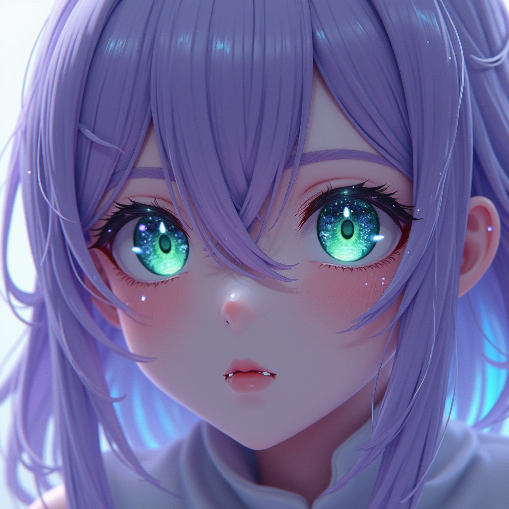 Fantasy Goddess Portrait in Detailed Anime Style