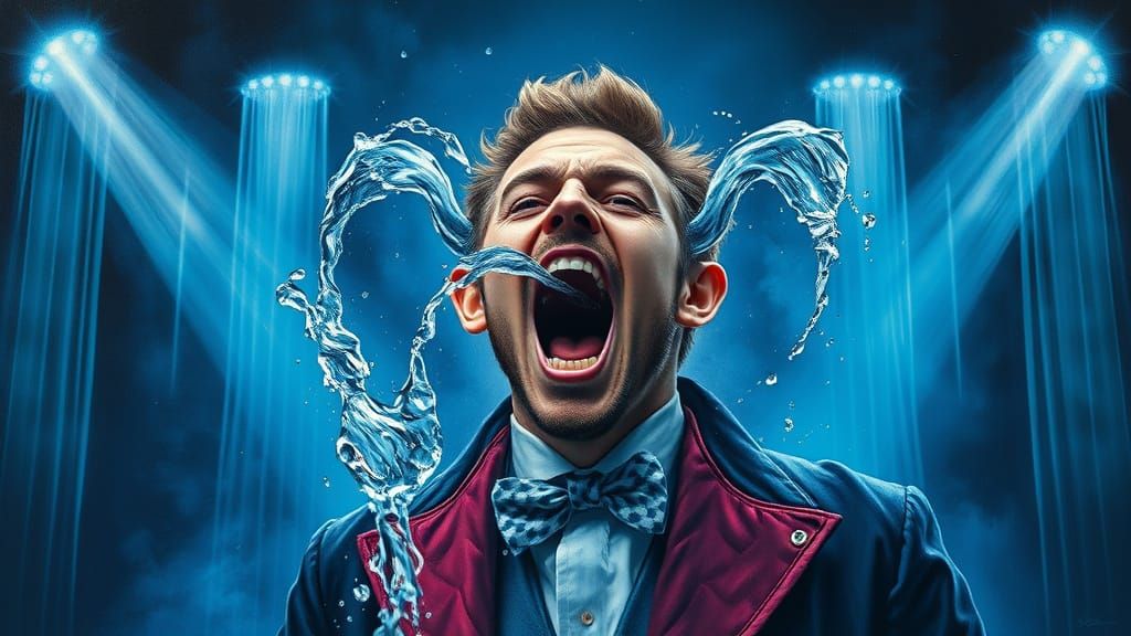 Magician's Waterfall: A Fantasy Digital Oil Painting