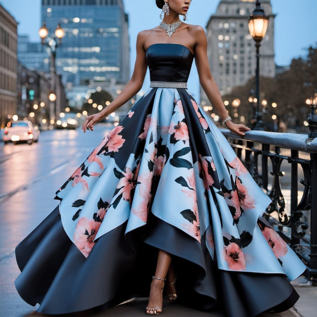 Confident Fitness Model Walking Through a Neon City