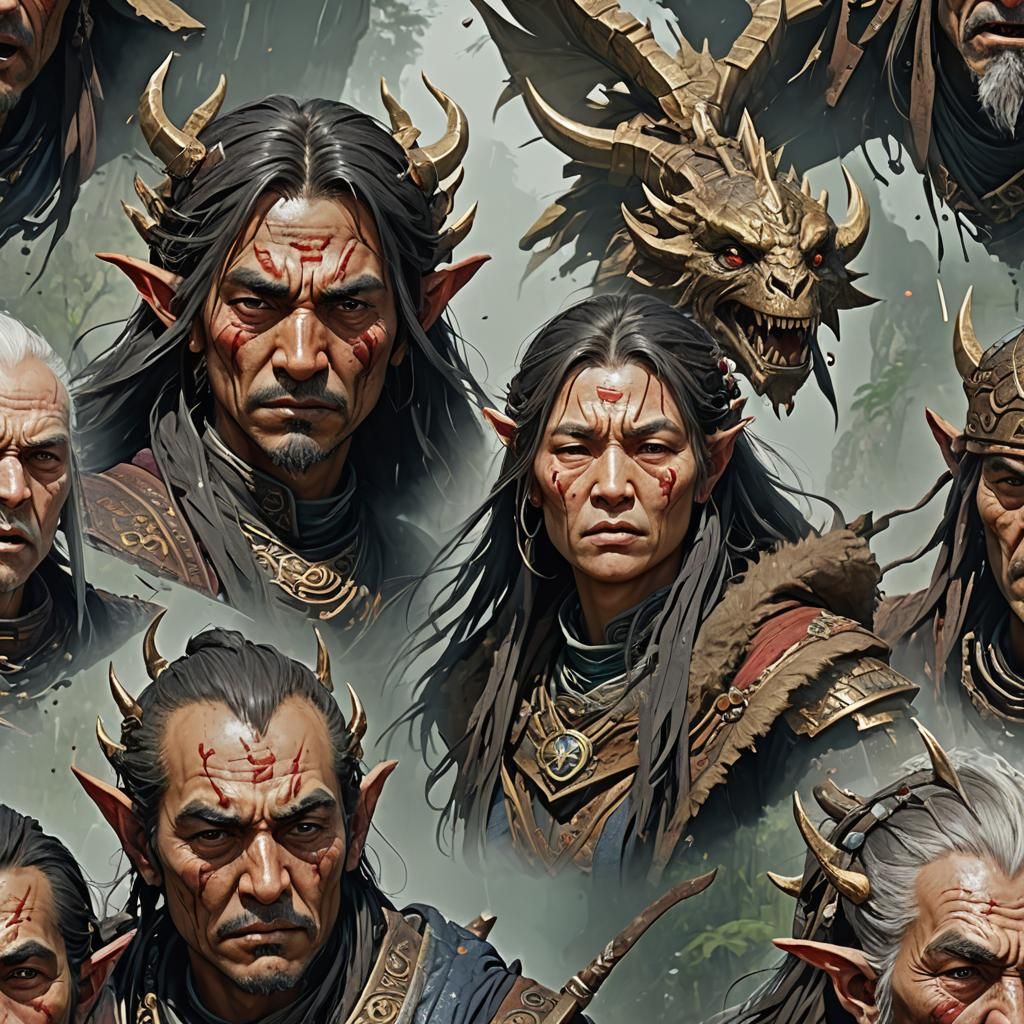 Colorful Abstract Splash Art Composition