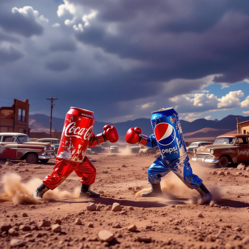 Epic Battle: Coca-Cola vs Pepsi in Wasteland