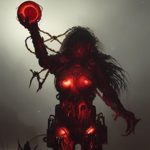 Disturbing Dark Fantasy with Mechanical Razorhands