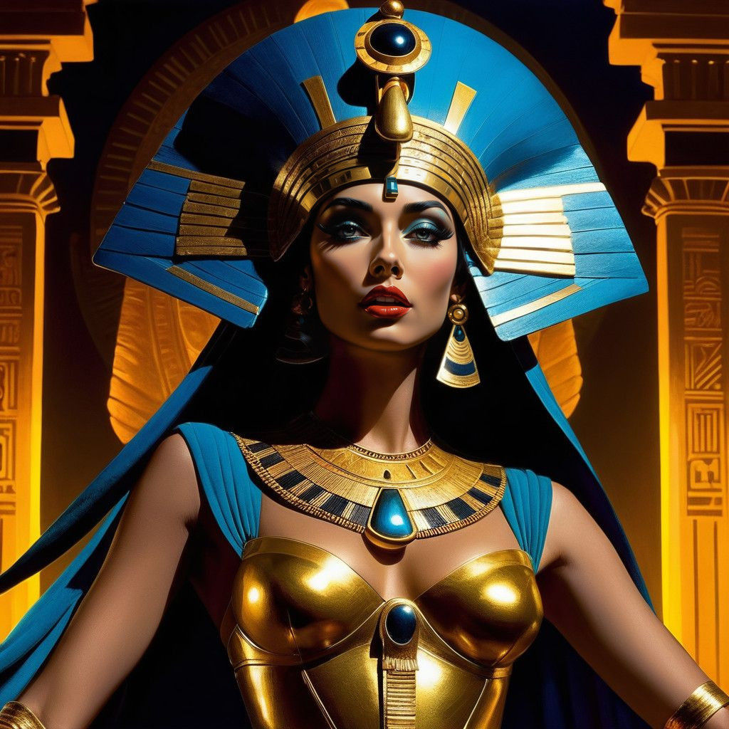 Cleopatra in Neon Splendor