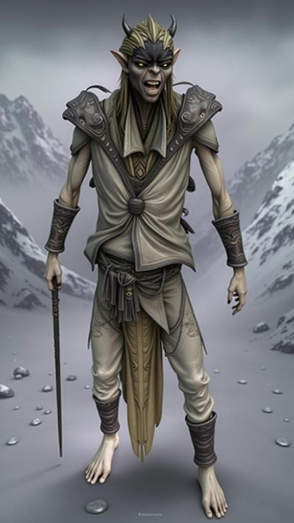 Anime Style Wight Demon Concept Art