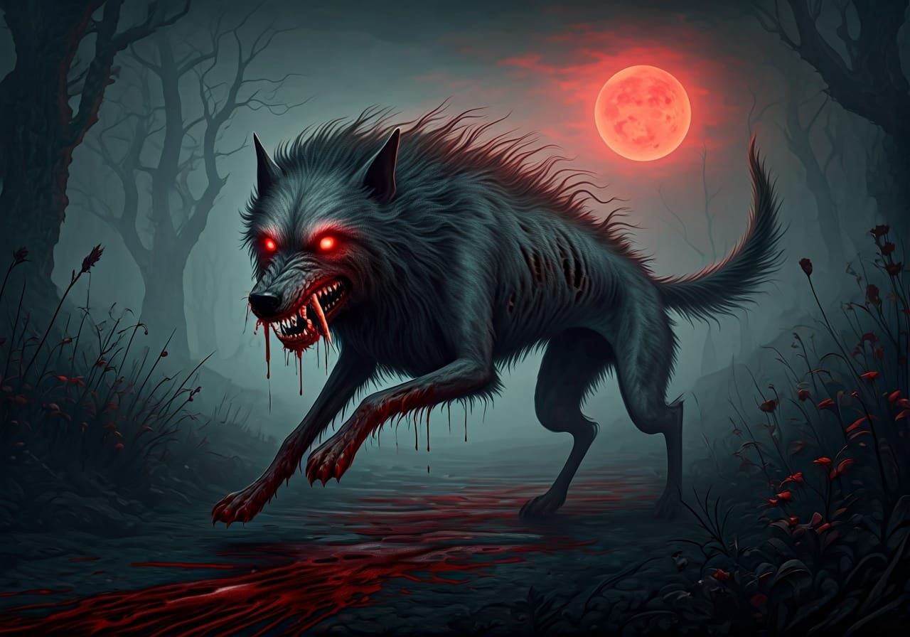 creepy surreal dark fantasy art. carne griffith and yves tanguy inspired. a very thin, very eerie, very rotten, very sha...