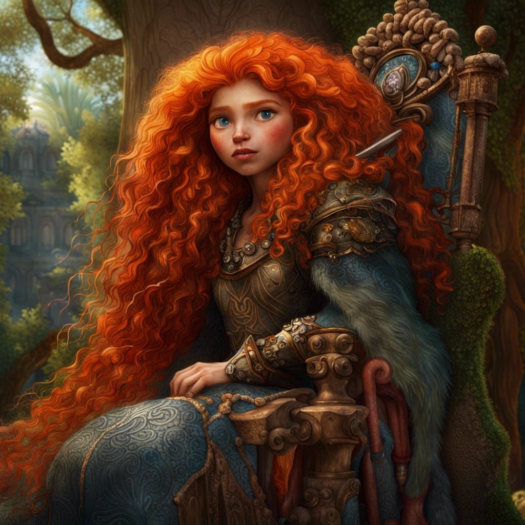 Princess Merida Royal Portrait in Unreal Engine 5