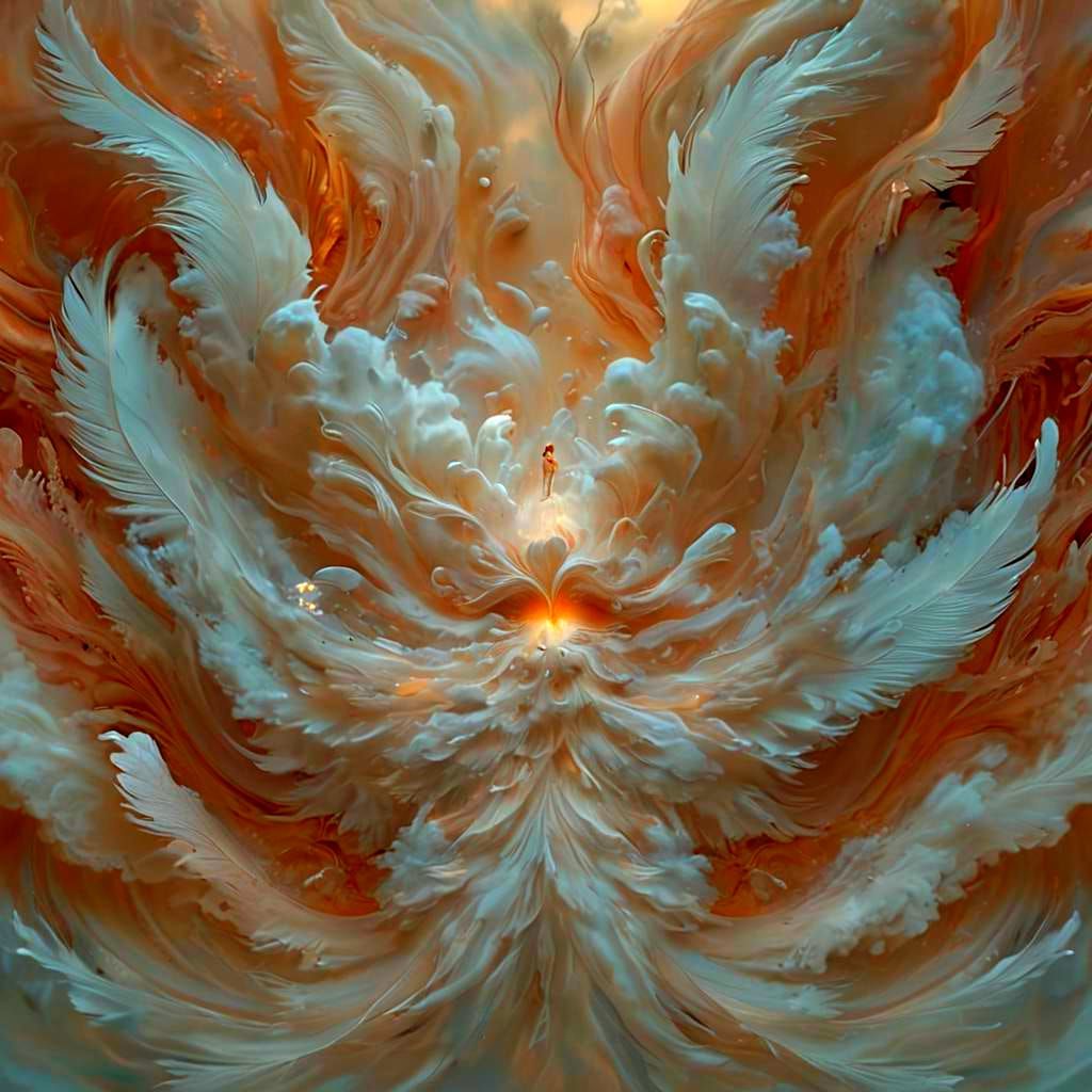 Ethereal Figure in Dreamy Surrealism